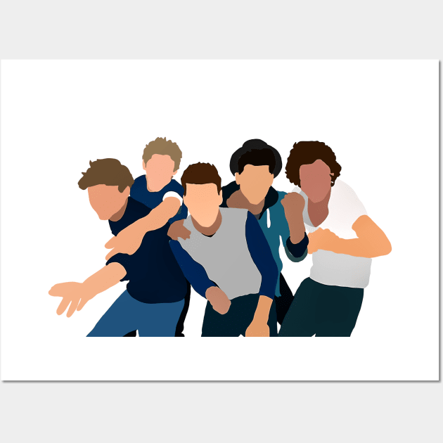 One Direction jokingly get together Wall Art by denissoe